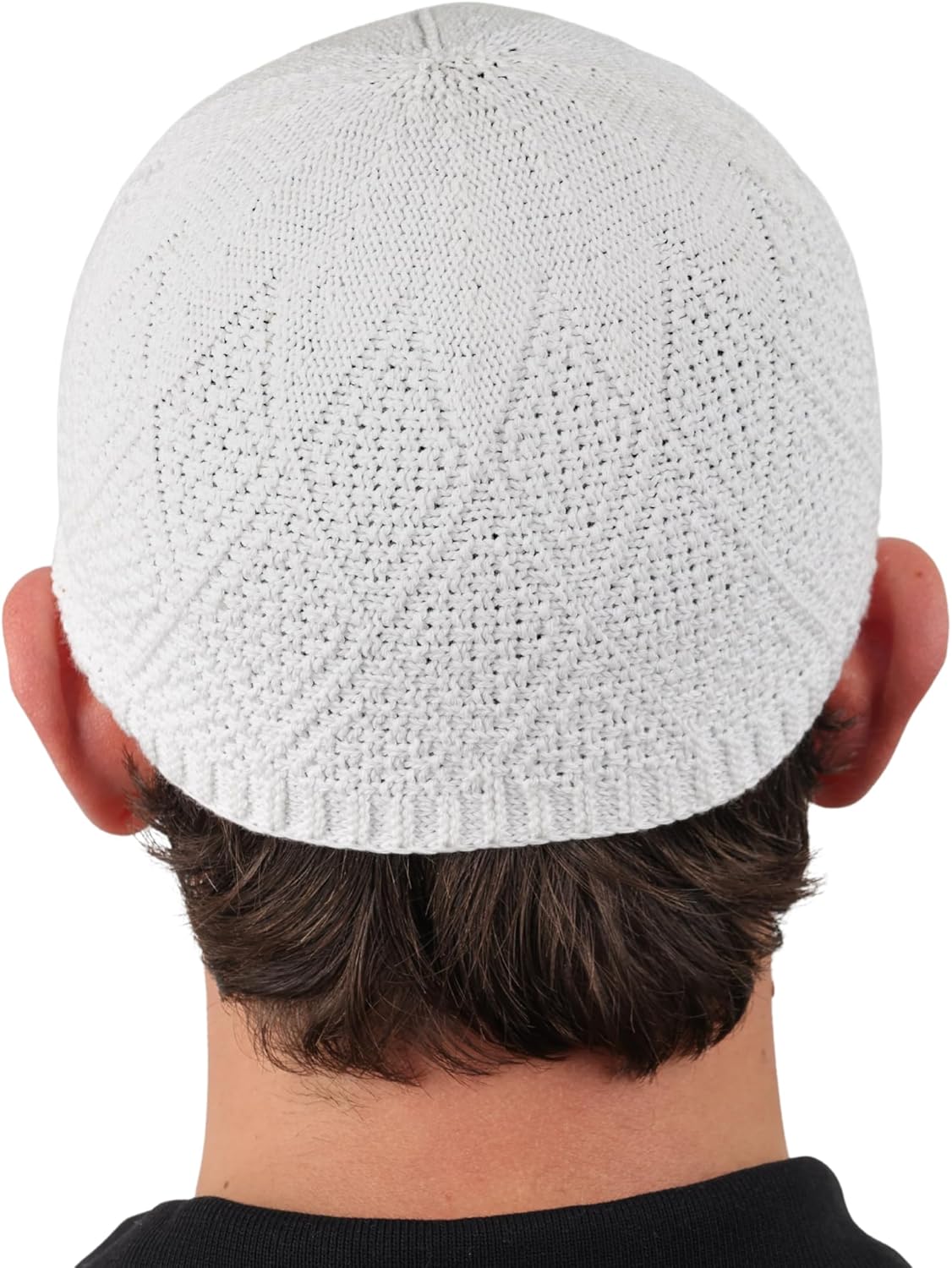 6 Piece Turkish Velvet Crochet Kufi Hats for Men – Breathable Stretch Islamic Prayer Caps (Standard Fit) - Firaset