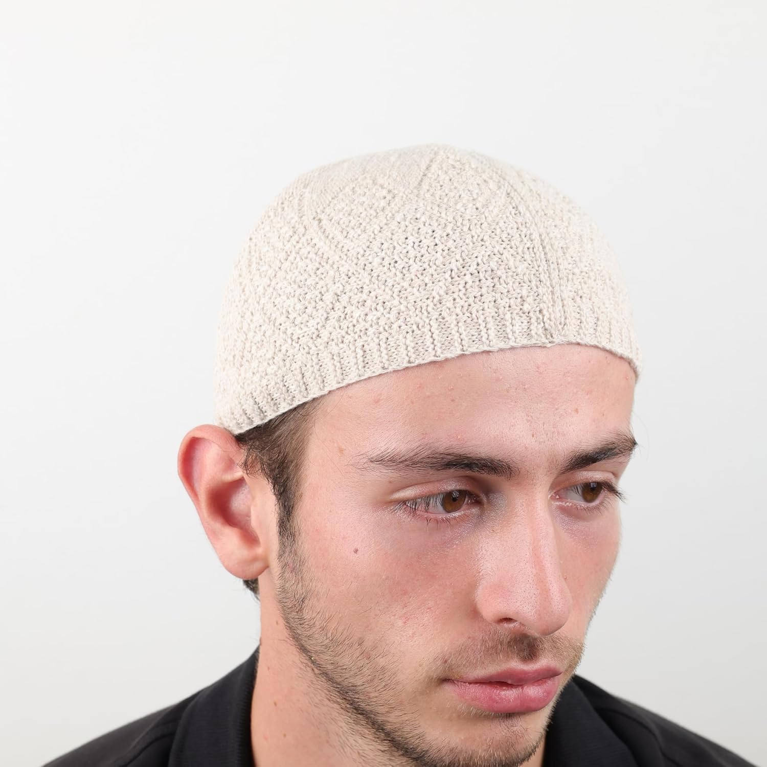 6 Piece Turkish Velvet Crochet Kufi Hats for Men – Breathable Stretch Islamic Prayer Caps (Standard Fit) - Firaset