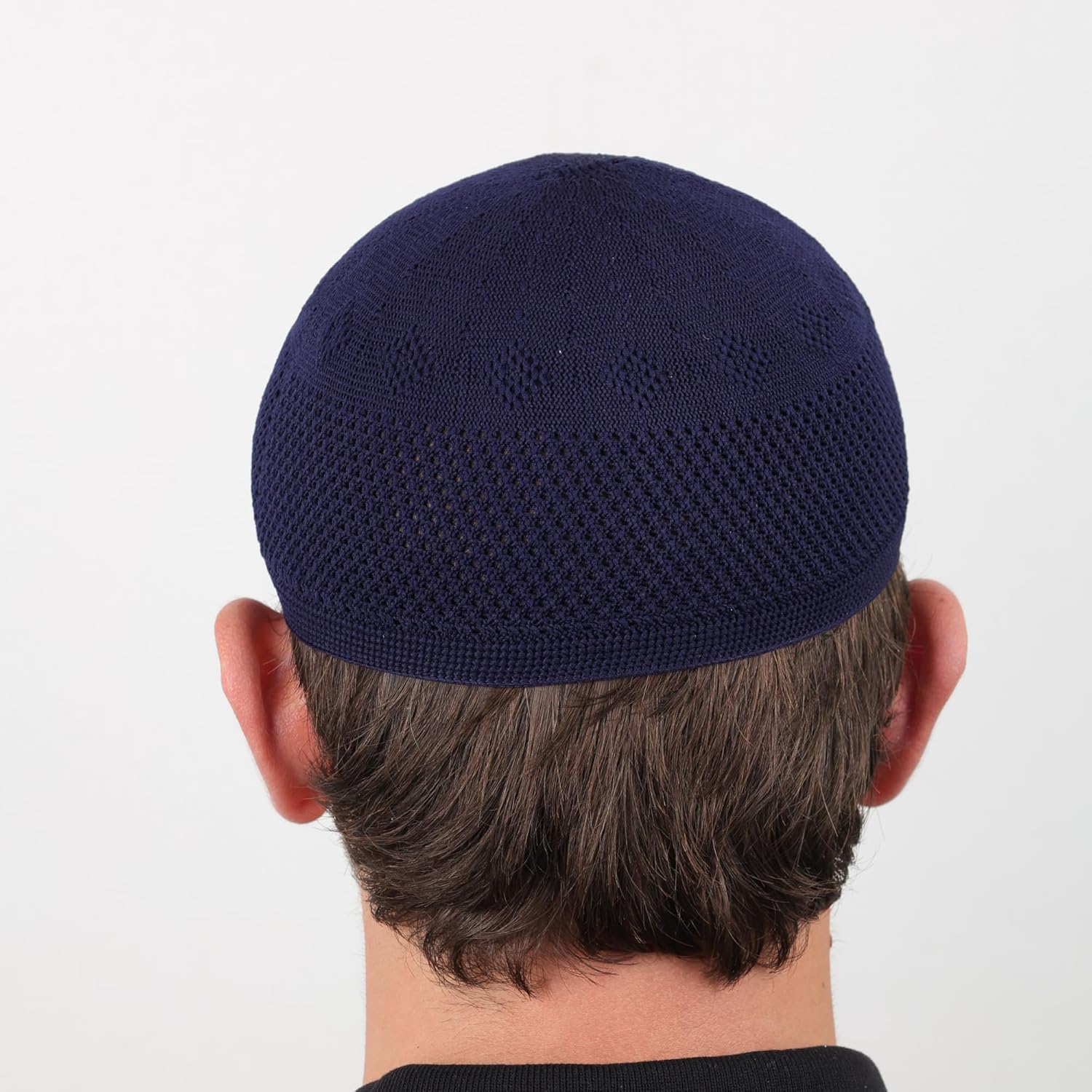 12 Piece Turkish Velvet Crochet Kufi Hat for Men – Breathable Stretch Islamic Prayer Cap (Standard Fit) - Firaset
