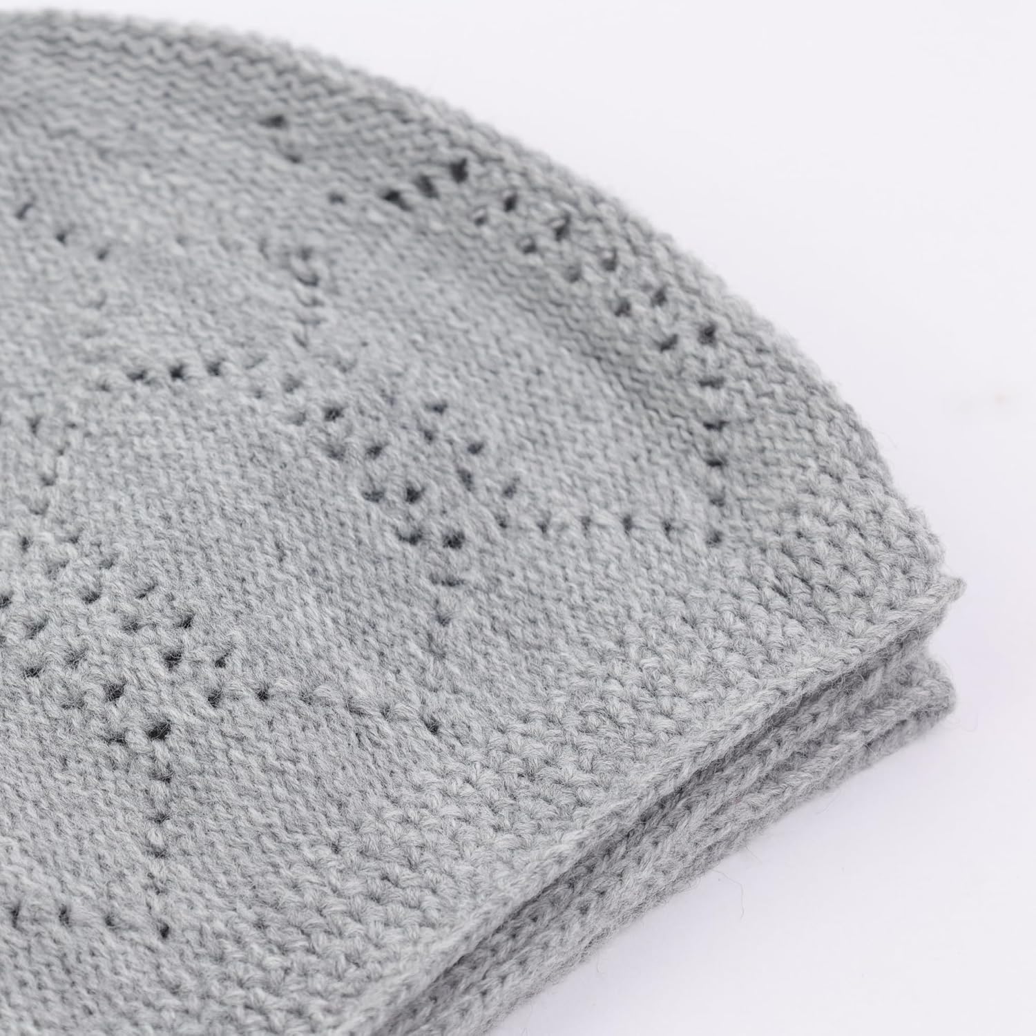 Men’s Turkish Velvet Crochet Kufi Set – 2 Breathable Stretch Islamic Prayer Caps (Standard Size Fit)